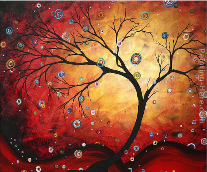 Red Halo painting - Megan Aroon Duncanson Red Halo art painting